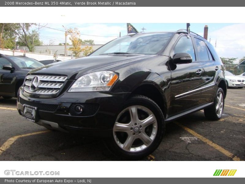 Verde Brook Metallic / Macadamia 2008 Mercedes-Benz ML 350 4Matic