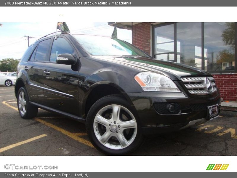 Verde Brook Metallic / Macadamia 2008 Mercedes-Benz ML 350 4Matic