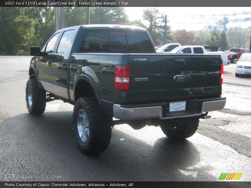 Forest Green Metallic / Tan 2007 Ford F150 Lariat SuperCrew 4x4