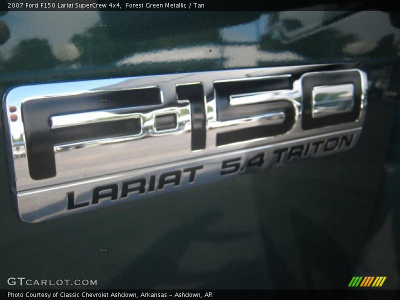 Forest Green Metallic / Tan 2007 Ford F150 Lariat SuperCrew 4x4