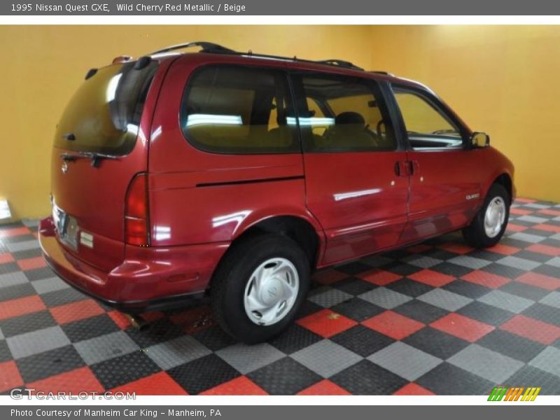 Wild Cherry Red Metallic / Beige 1995 Nissan Quest GXE