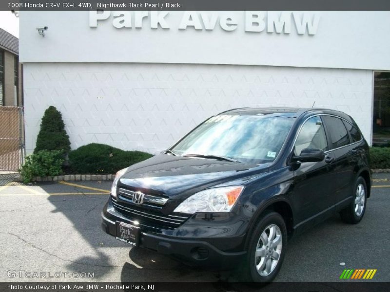 Nighthawk Black Pearl / Black 2008 Honda CR-V EX-L 4WD