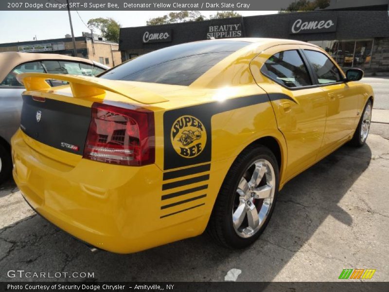 Detonator Yellow Clearcoat / Dark Slate Gray 2007 Dodge Charger SRT-8 Super Bee