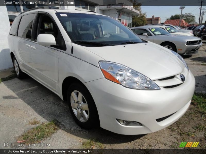 Natural White / Stone 2008 Toyota Sienna XLE