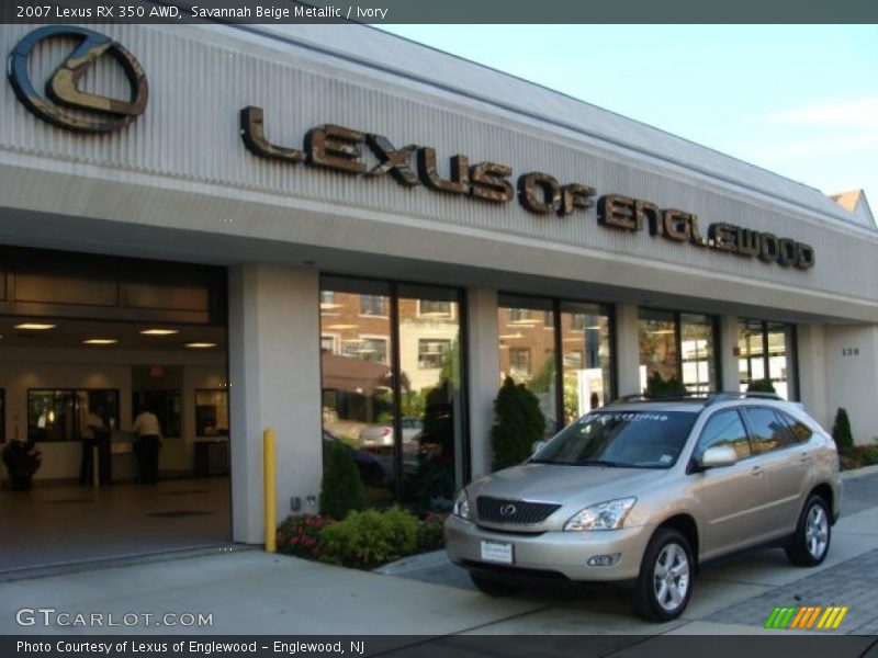 Savannah Beige Metallic / Ivory 2007 Lexus RX 350 AWD