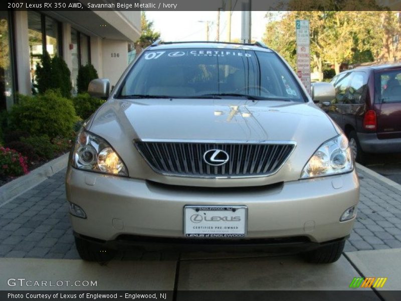 Savannah Beige Metallic / Ivory 2007 Lexus RX 350 AWD