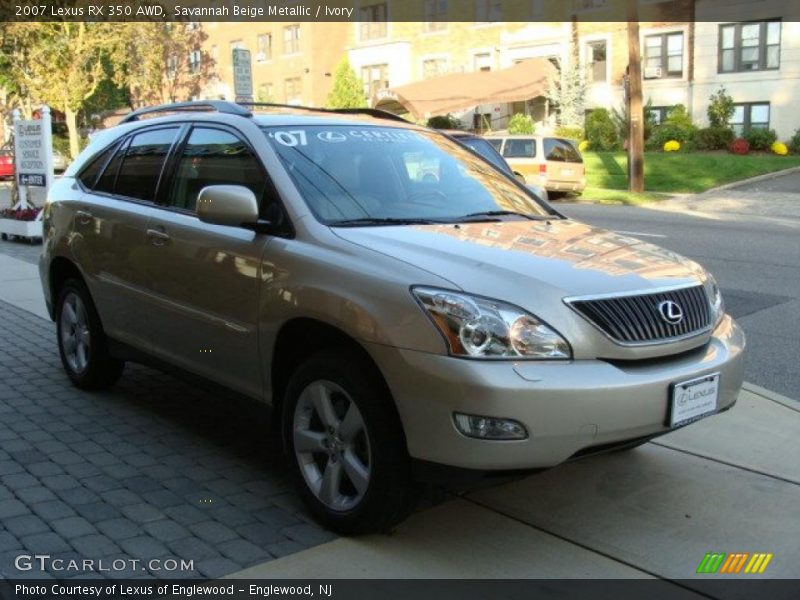 Savannah Beige Metallic / Ivory 2007 Lexus RX 350 AWD