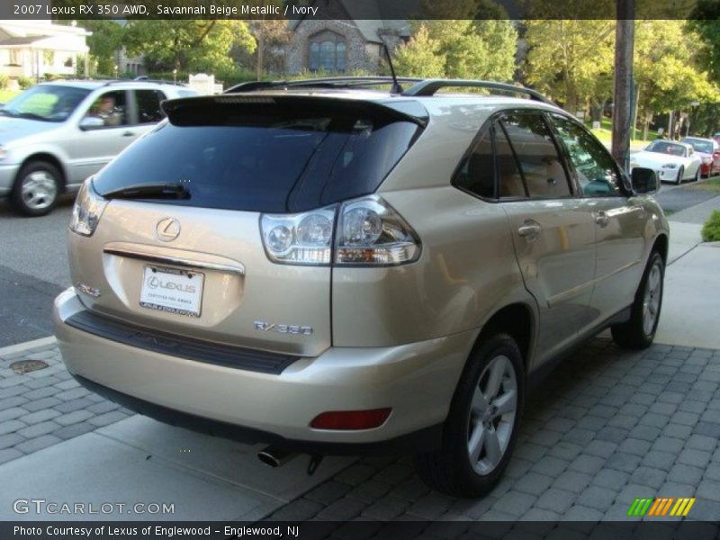 Savannah Beige Metallic / Ivory 2007 Lexus RX 350 AWD