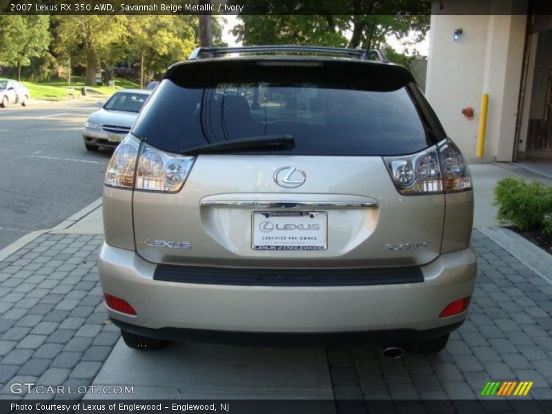 Savannah Beige Metallic / Ivory 2007 Lexus RX 350 AWD