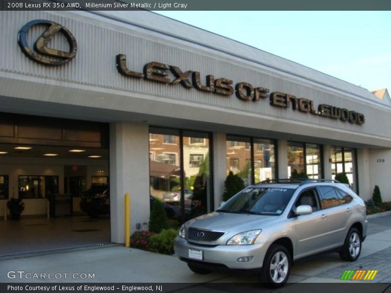 Millenium Silver Metallic / Light Gray 2008 Lexus RX 350 AWD