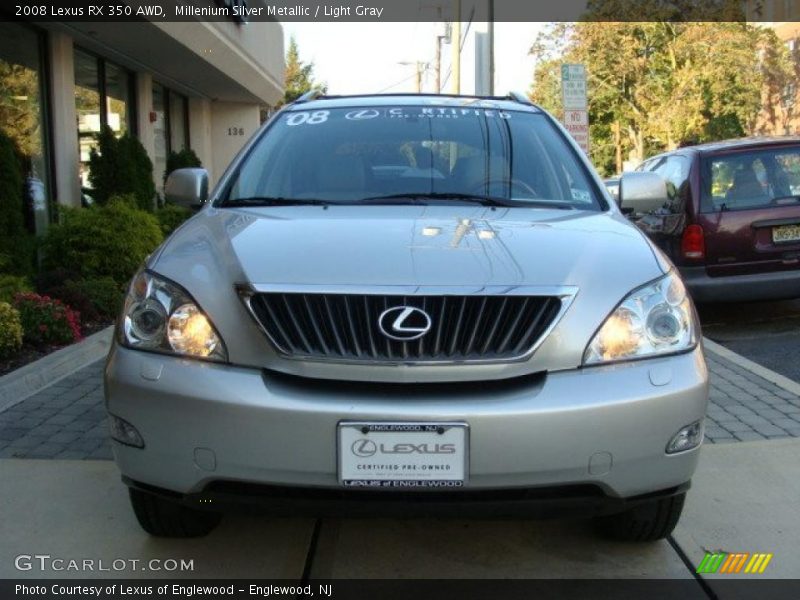Millenium Silver Metallic / Light Gray 2008 Lexus RX 350 AWD