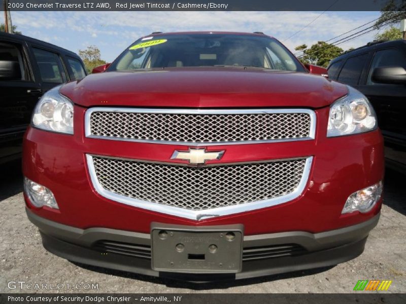 Red Jewel Tintcoat / Cashmere/Ebony 2009 Chevrolet Traverse LTZ AWD