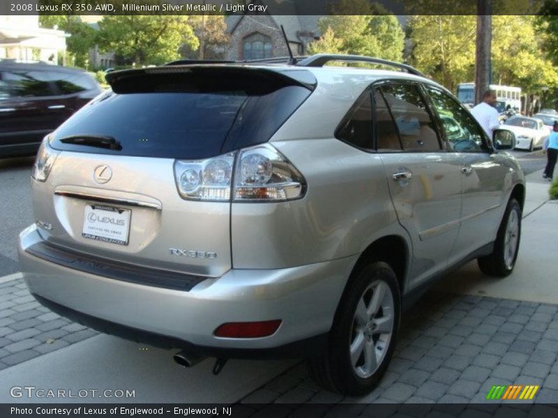 Millenium Silver Metallic / Light Gray 2008 Lexus RX 350 AWD