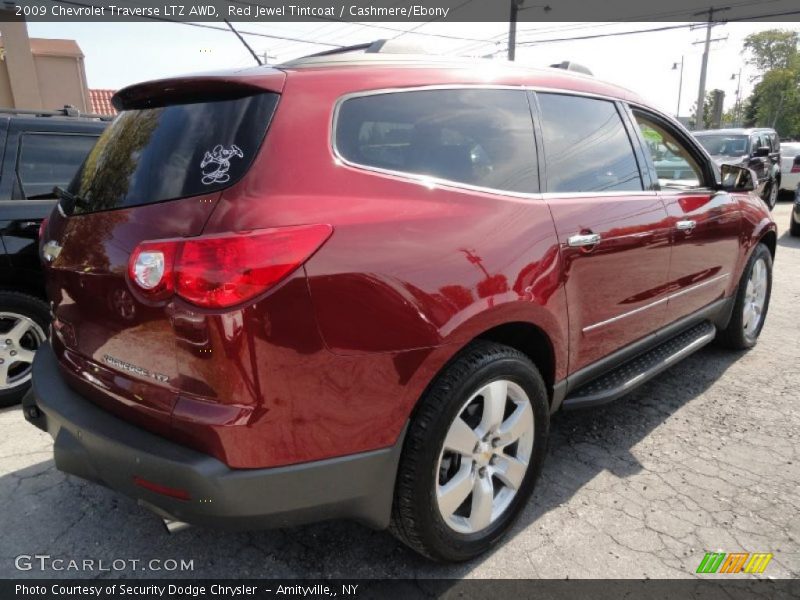 Red Jewel Tintcoat / Cashmere/Ebony 2009 Chevrolet Traverse LTZ AWD