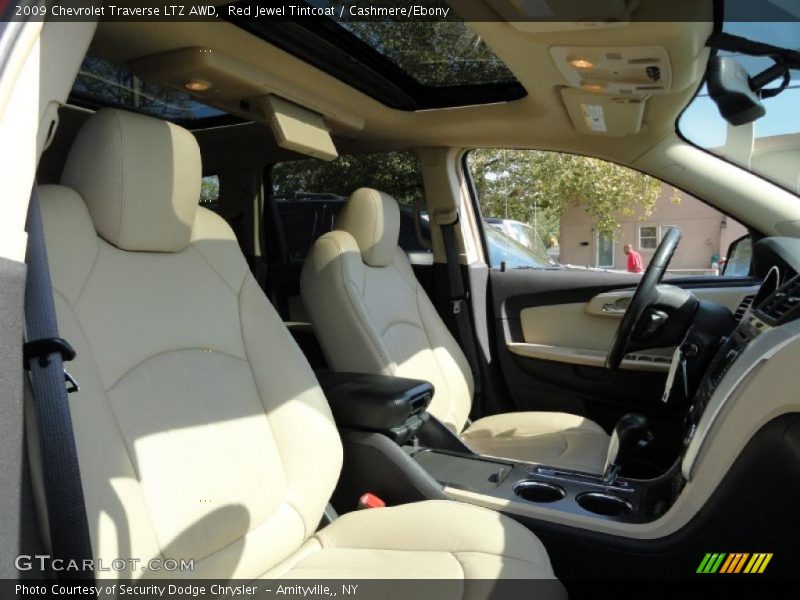 Red Jewel Tintcoat / Cashmere/Ebony 2009 Chevrolet Traverse LTZ AWD