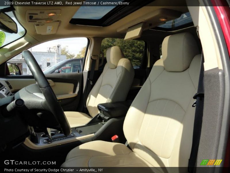 Red Jewel Tintcoat / Cashmere/Ebony 2009 Chevrolet Traverse LTZ AWD