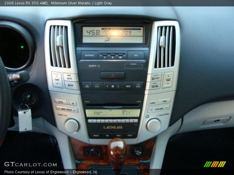 Millenium Silver Metallic / Light Gray 2008 Lexus RX 350 AWD