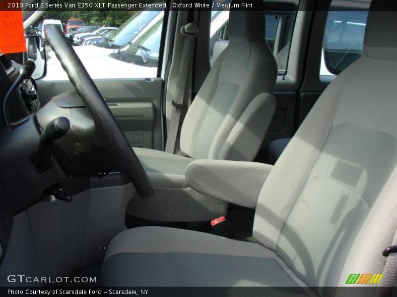 Oxford White / Medium Flint 2010 Ford E Series Van E350 XLT Passenger Extended