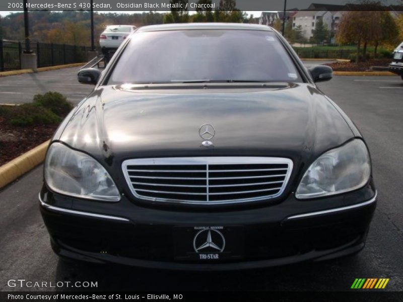 Obsidian Black Metallic / Charcoal 2002 Mercedes-Benz S 430 Sedan