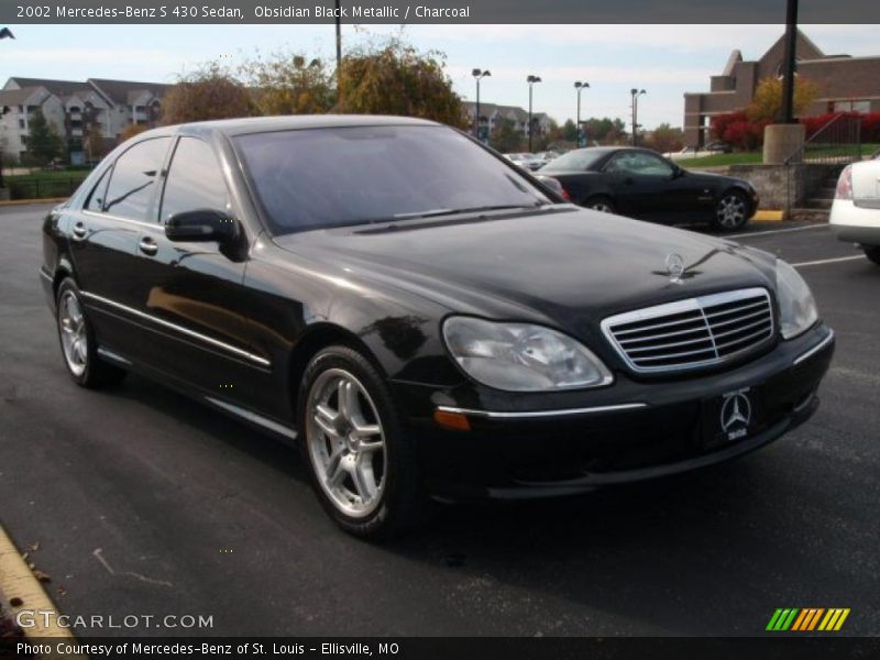 Obsidian Black Metallic / Charcoal 2002 Mercedes-Benz S 430 Sedan
