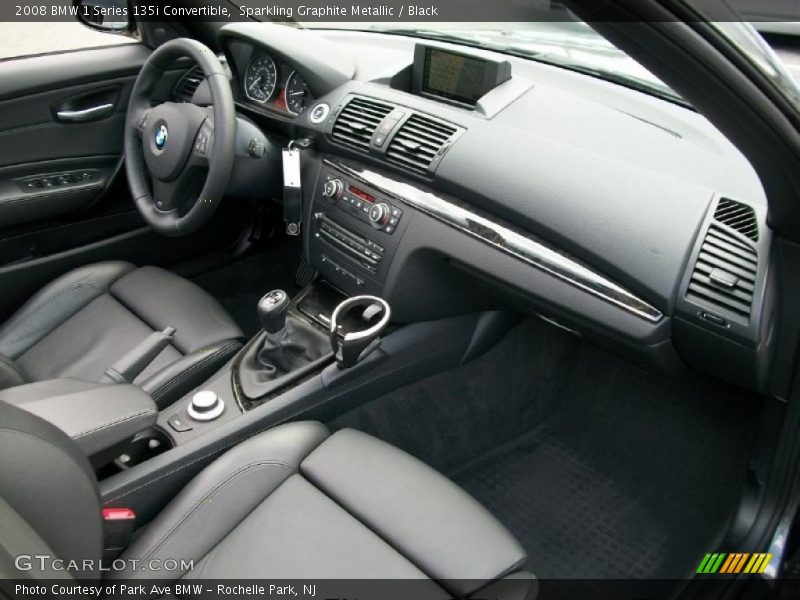 Sparkling Graphite Metallic / Black 2008 BMW 1 Series 135i Convertible