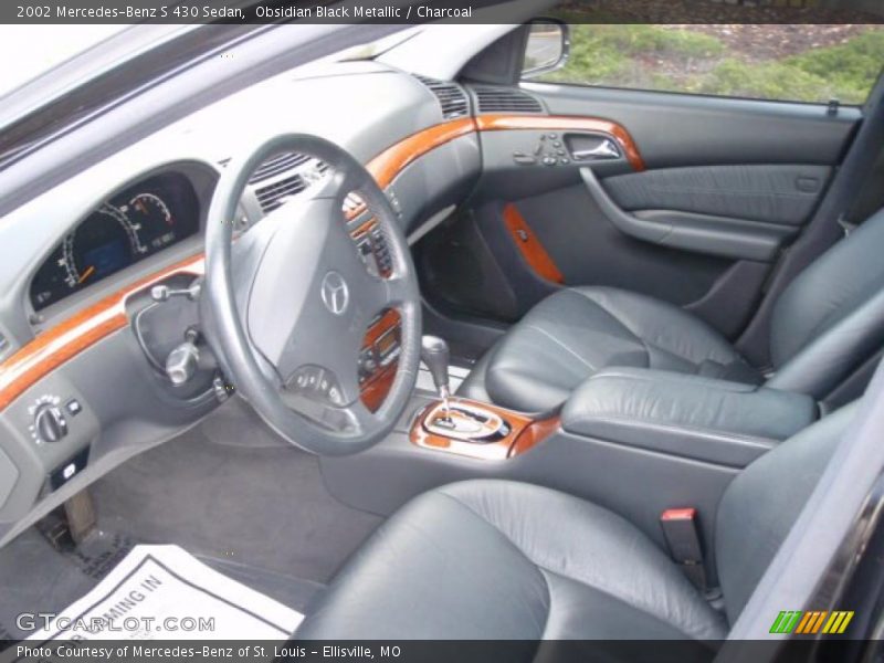 Obsidian Black Metallic / Charcoal 2002 Mercedes-Benz S 430 Sedan