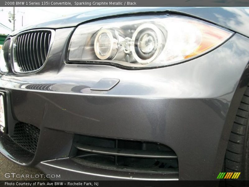 Sparkling Graphite Metallic / Black 2008 BMW 1 Series 135i Convertible
