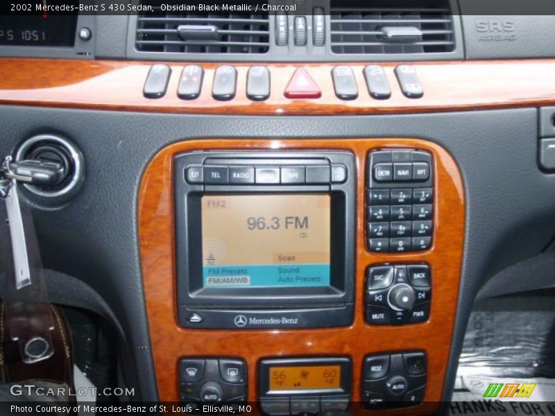 Obsidian Black Metallic / Charcoal 2002 Mercedes-Benz S 430 Sedan