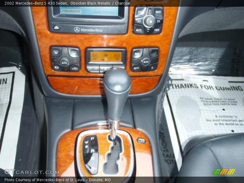 Obsidian Black Metallic / Charcoal 2002 Mercedes-Benz S 430 Sedan