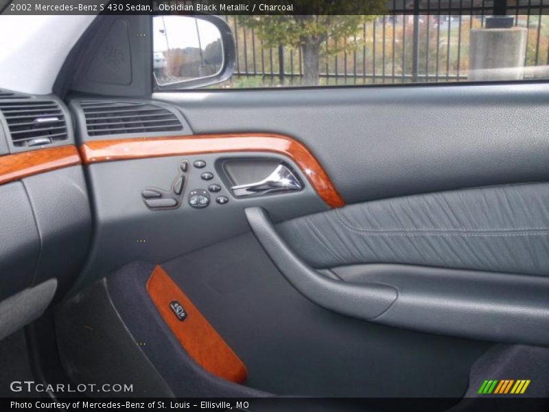 Obsidian Black Metallic / Charcoal 2002 Mercedes-Benz S 430 Sedan