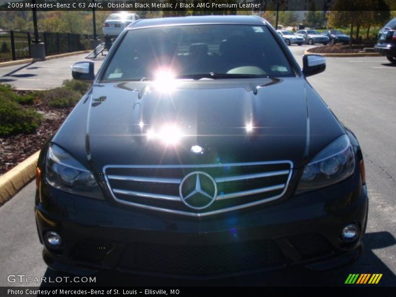 Obsidian Black Metallic / Black AMG Premium Leather 2009 Mercedes-Benz C 63 AMG