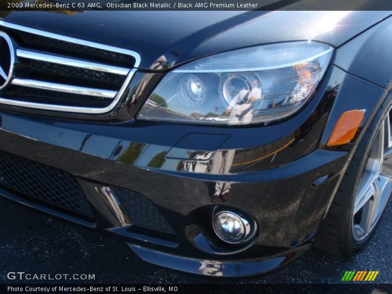 Obsidian Black Metallic / Black AMG Premium Leather 2009 Mercedes-Benz C 63 AMG