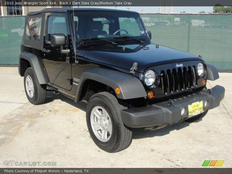 Black / Dark Slate Gray/Medium Slate Gray 2010 Jeep Wrangler Sport 4x4