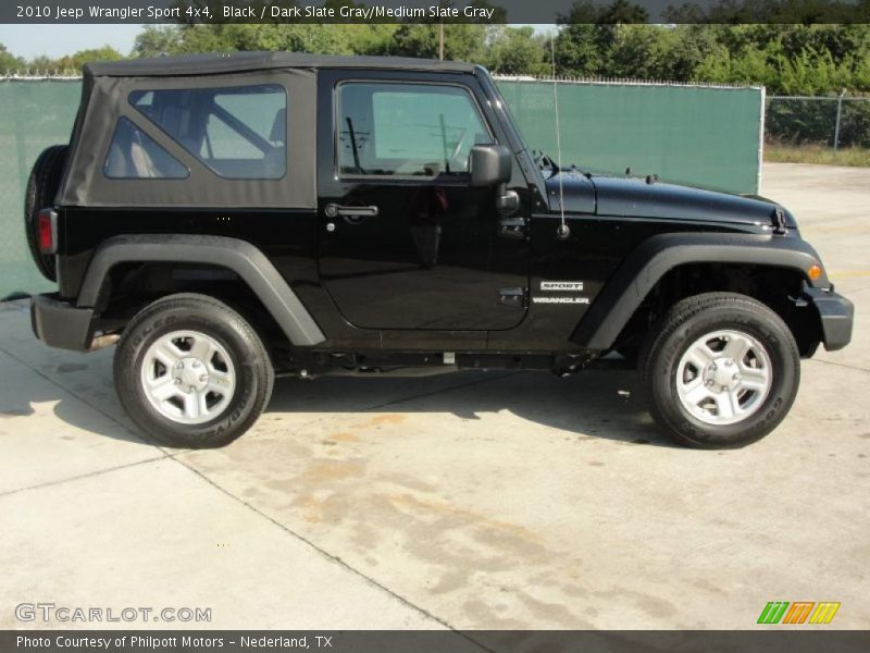 Black / Dark Slate Gray/Medium Slate Gray 2010 Jeep Wrangler Sport 4x4