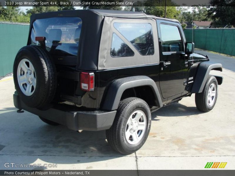 Black / Dark Slate Gray/Medium Slate Gray 2010 Jeep Wrangler Sport 4x4