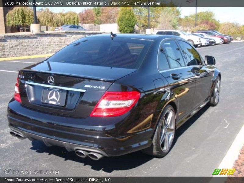 Obsidian Black Metallic / Black AMG Premium Leather 2009 Mercedes-Benz C 63 AMG