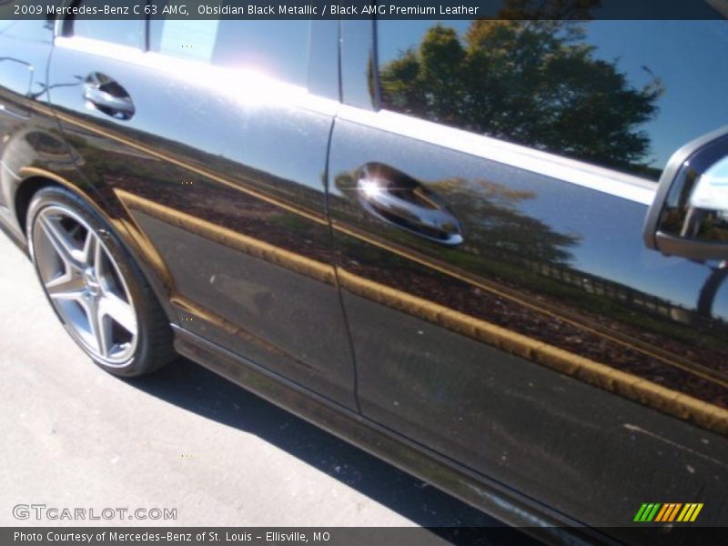 Obsidian Black Metallic / Black AMG Premium Leather 2009 Mercedes-Benz C 63 AMG