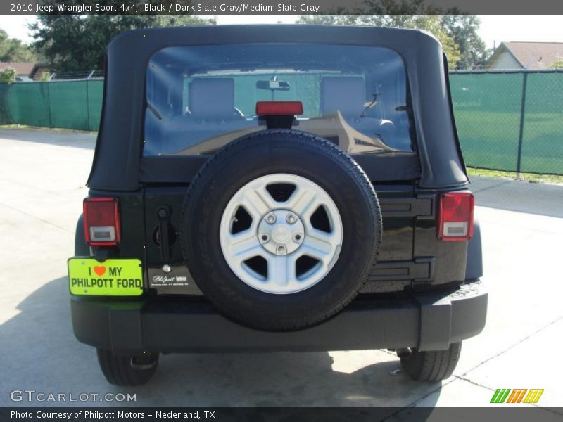 Black / Dark Slate Gray/Medium Slate Gray 2010 Jeep Wrangler Sport 4x4