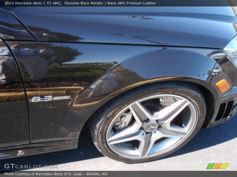 Obsidian Black Metallic / Black AMG Premium Leather 2009 Mercedes-Benz C 63 AMG