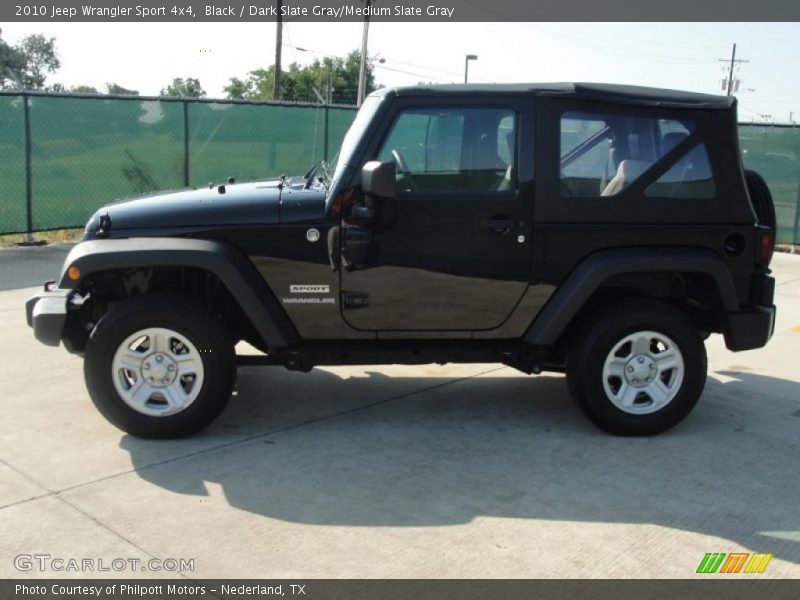 Black / Dark Slate Gray/Medium Slate Gray 2010 Jeep Wrangler Sport 4x4