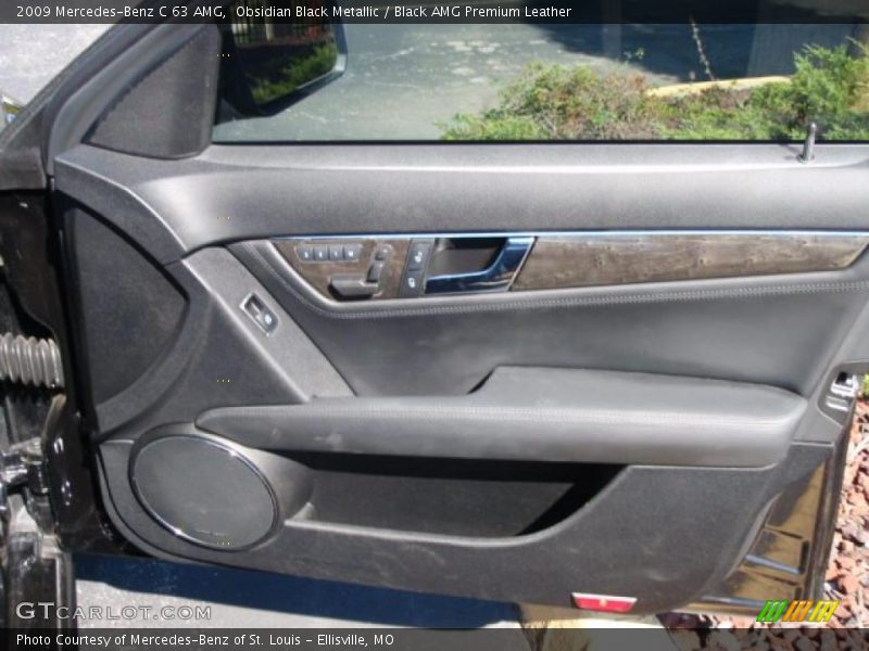 Obsidian Black Metallic / Black AMG Premium Leather 2009 Mercedes-Benz C 63 AMG
