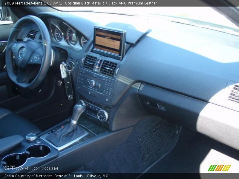 Obsidian Black Metallic / Black AMG Premium Leather 2009 Mercedes-Benz C 63 AMG