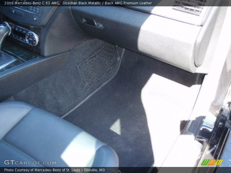 Obsidian Black Metallic / Black AMG Premium Leather 2009 Mercedes-Benz C 63 AMG