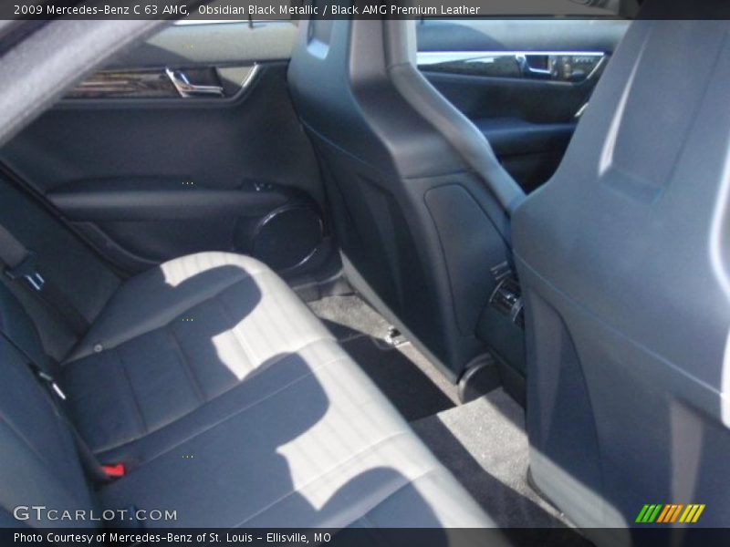 Obsidian Black Metallic / Black AMG Premium Leather 2009 Mercedes-Benz C 63 AMG