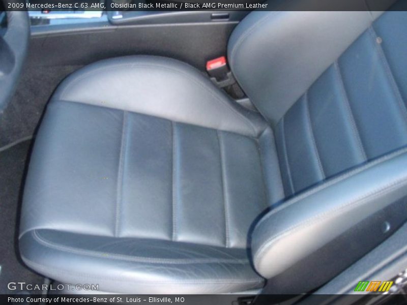 Obsidian Black Metallic / Black AMG Premium Leather 2009 Mercedes-Benz C 63 AMG