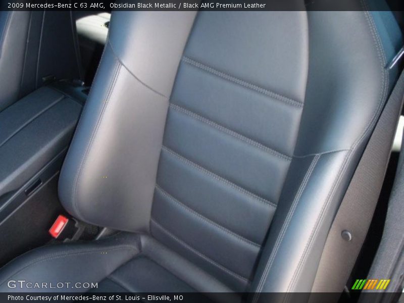 Obsidian Black Metallic / Black AMG Premium Leather 2009 Mercedes-Benz C 63 AMG