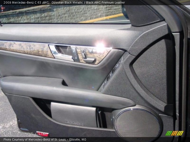 Obsidian Black Metallic / Black AMG Premium Leather 2009 Mercedes-Benz C 63 AMG