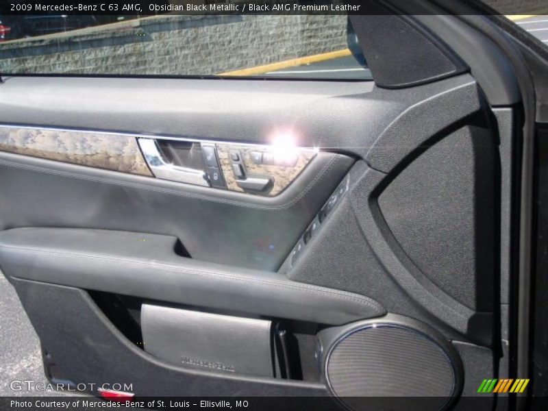 Obsidian Black Metallic / Black AMG Premium Leather 2009 Mercedes-Benz C 63 AMG