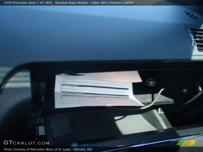 Obsidian Black Metallic / Black AMG Premium Leather 2009 Mercedes-Benz C 63 AMG