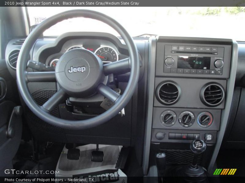 Black / Dark Slate Gray/Medium Slate Gray 2010 Jeep Wrangler Sport 4x4